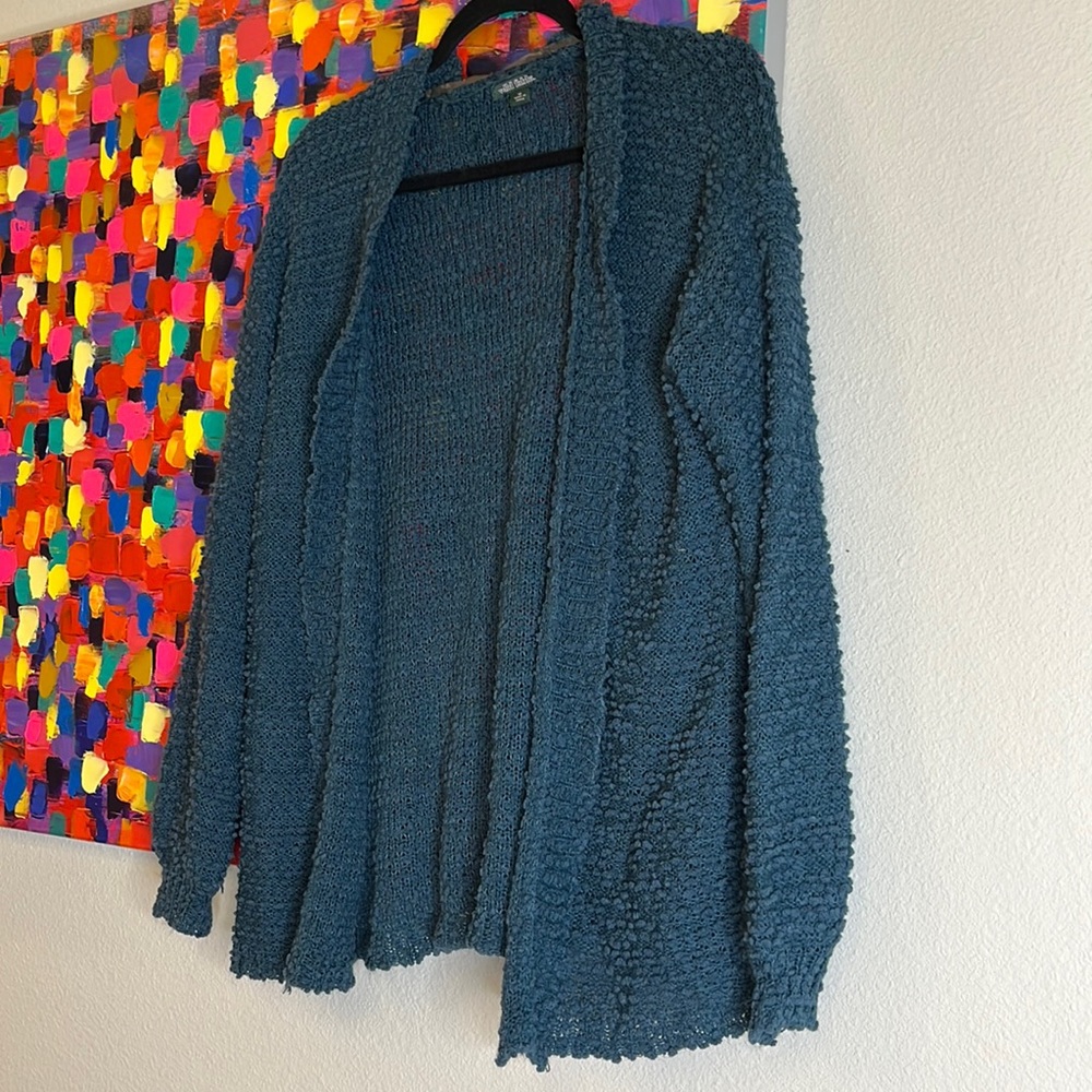Blue cardigan
